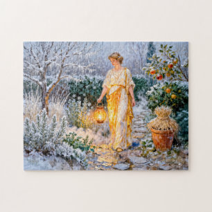 Griekse Godin Hestia Wintertuin Legpuzzel