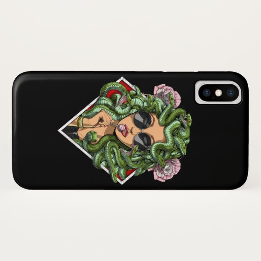 Griekse godin Medusa Case-Mate iPhone Case (Achterkant (horizontaal))