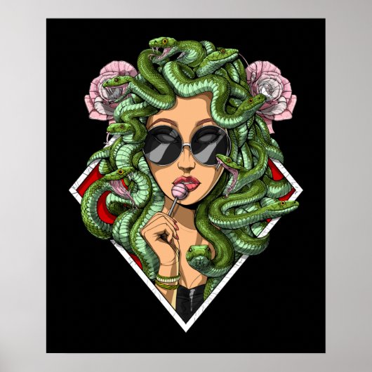 Griekse godin Medusa Poster (Voorkant)