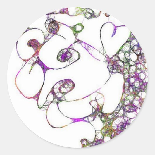 Griekse Godin met twee gezichten Ronde Sticker (Voorkant)