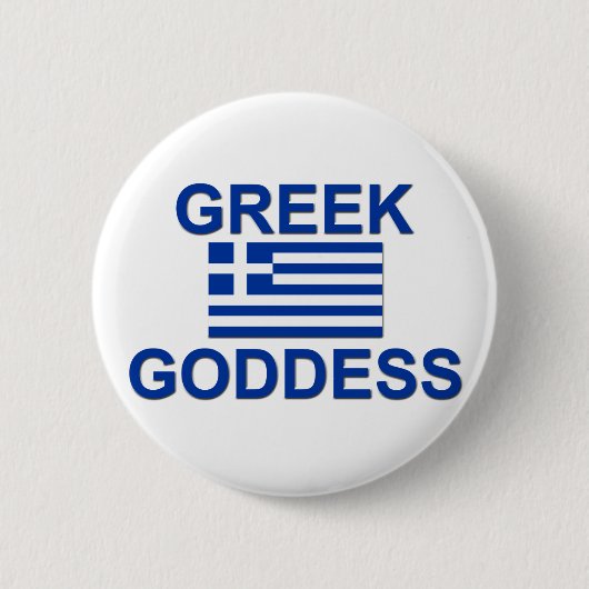 Griekse godin ronde button 5,7 cm (Voorkant)
