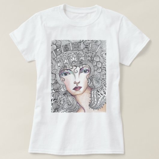 griekse godin t-shirt (Design voorkant)