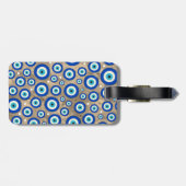 Griekse gouden achtergrond voor het patroon van he bagagelabel (Achterkant horizontaal)