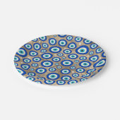 Griekse gouden achtergrond voor het patroon van he papieren bordje (Gekanteld)