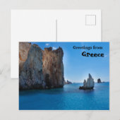 Griekse groeten briefkaart (Voorkant / Achterkant)