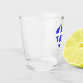 Griekse Hart Funky Vlag Shot Glas (Links)