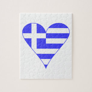 Griekse Hart Vlag Funky Legpuzzel
