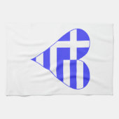 Griekse Hart Vlag Funky Theedoek (Horizontaal)
