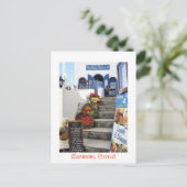 Griekse herberg op Santorini, Griekenland Briefkaart (Staand voorkant)