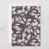 griekse herfst floral bruiloft uitnodiging (Achterkant)