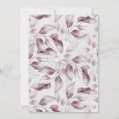 griekse herfst floral bruiloft uitnodiging (Achterkant)