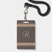 Griekse hoofdgrens badge (Voorzijde met lanyard)
