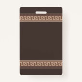 Griekse hoofdgrens badge (Achterkant)