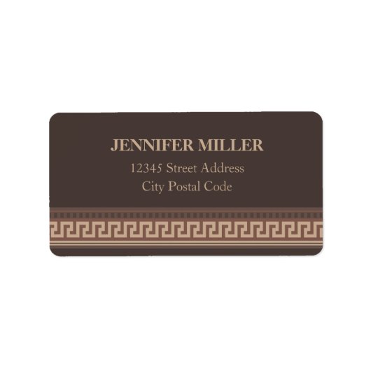 Griekse hoofdgrens etiket (Voorkant)