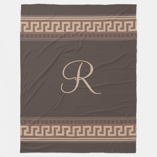 Griekse hoofdgrens fleece deken (Voorkant)