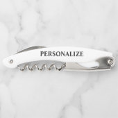 Griekse hoofdgrens gepersonaliseerd kurkentrekker (Achterkant)