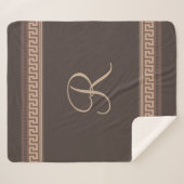 Griekse hoofdgrens sherpa deken (Voorkant (horizontaal))