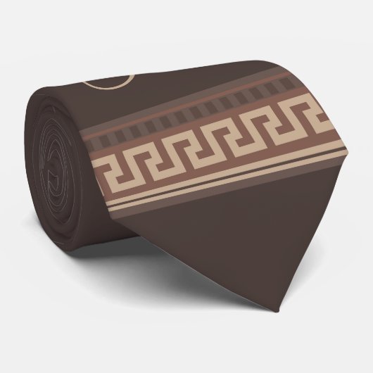 Griekse hoofdgrens stropdas (Opgerold)