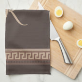 Griekse hoofdgrens theedoek (Quarter Fold)