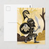 Griekse Hoplite Briefkaart (Voorkant / Achterkant)