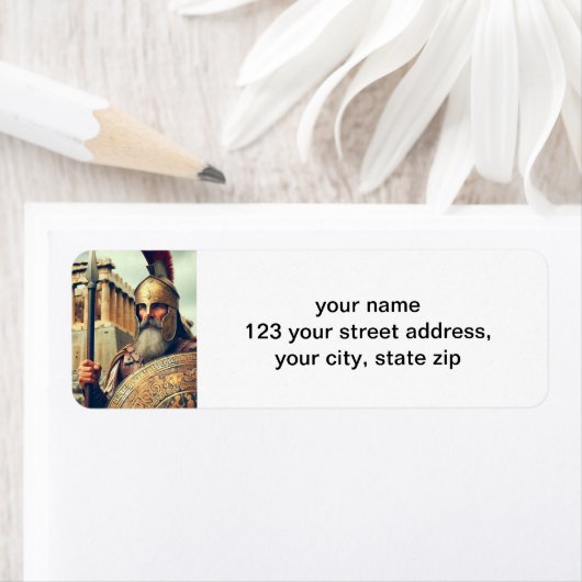 Griekse Hoplite Etiket (Insitu)