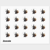 Griekse Hoplite Ronde Sticker (Vel)