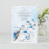 Griekse huwelijksuitnodiging kaart (Staand voorkant)