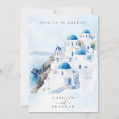 Griekse huwelijksuitnodiging kaart (Achterkant)