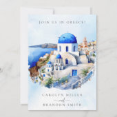 Griekse huwelijksuitnodiging kaart (Achterkant)