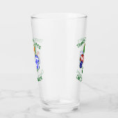 Griekse Ierse vlaggen Shamrock Personalizeerd Glas (Rechts)