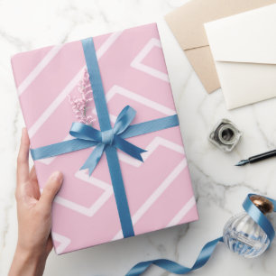 Griekse inspiratie geometrische lijnen blush patro cadeaupapier