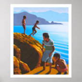 Griekse jongens op de Rocks Poster (Voorkant)