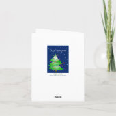 Griekse kaart met kerstboom (Achterkant)