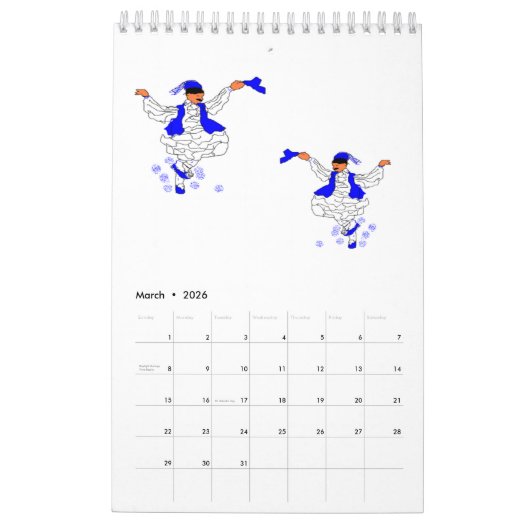 Griekse kalender 2025 ontworpen door Sarr (Mar 2026)