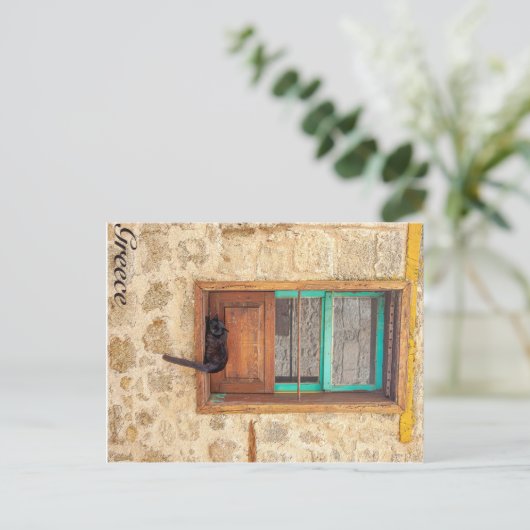 Griekse kat briefkaart (Staand voorkant)