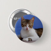 Griekse kat-Button Ronde Button 5,7 Cm (Voorkant /achterkant)