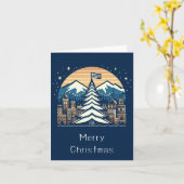 Griekse kerst kaart (Gele Bloem)