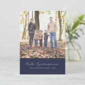 Griekse kerst marine foto feestdagenkaart (Staand voorkant)