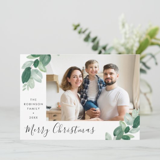 griekse kerstfeestdag met foto ' s met spanje feestdagenkaart (Staand voorkant)