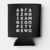 Griekse Koelbox Alphabet Blikjeskoeler (Voorkant)
