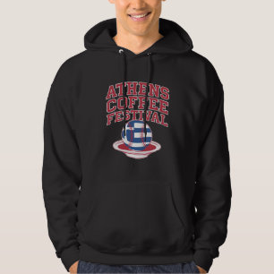 Griekse koffie honkbal Logo Hoodie