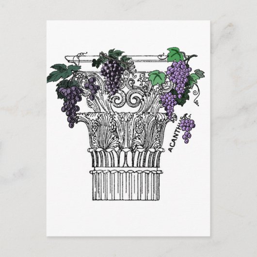 Griekse kolom briefkaart (Voorkant)
