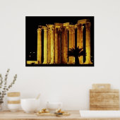 Griekse kolommen poster (Keuken)