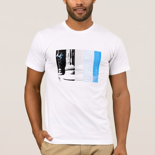 Griekse kolommen teruggedraaid... t-shirt (Voorkant)