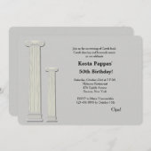 Griekse Kolommen Uitnodiging (Voorkant / Achterkant)