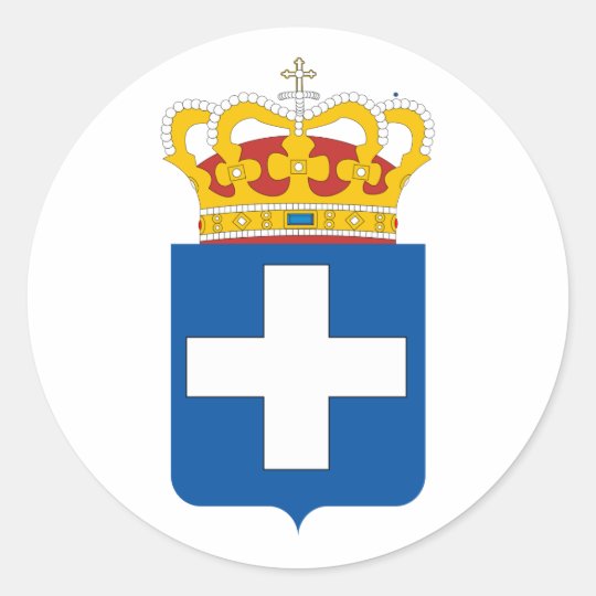 Griekse Koninklijke Wapens, Griekenland Ronde Sticker