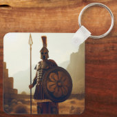 Griekse krijger 3 sleutelhanger (Achterkant)