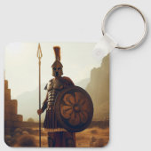Griekse krijger 3 sleutelhanger (Achterkant)