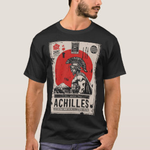 Griekse krijger met rode zon Mythologie van Achi T-shirt