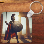 Griekse krijger sleutelhanger (Achterkant)